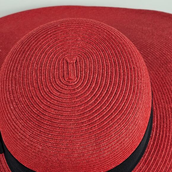 Red San Diego Hat Co. Hat wide brimmed sunhat EUC - Picture 8 of 9